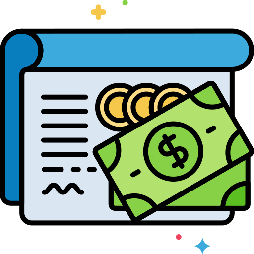 Bank account Flaticons Lineal Color icon