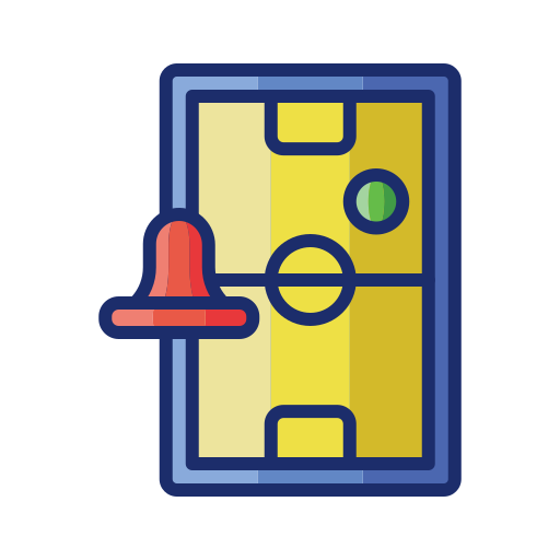 air hockey Flaticons Lineal Color icoon