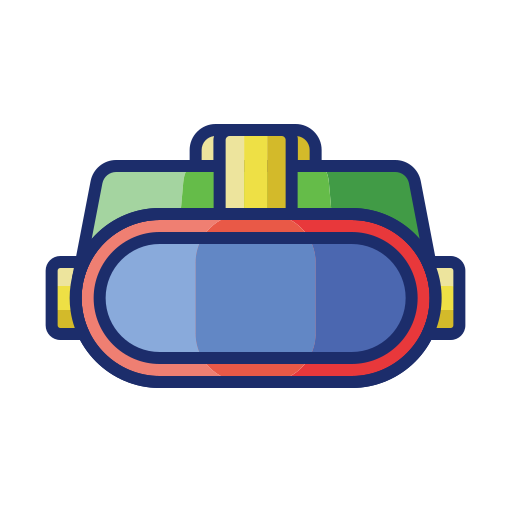 Vr goggles Flaticons Lineal Color icon