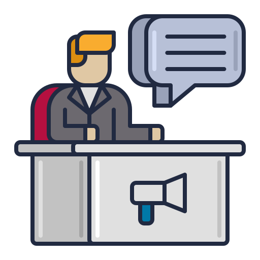 Consultation Flaticons Lineal Color icon
