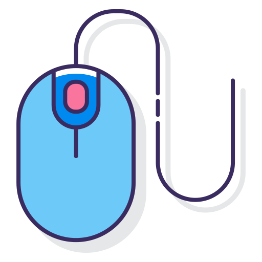 mysz komputerowa Flaticons Lineal Color ikona
