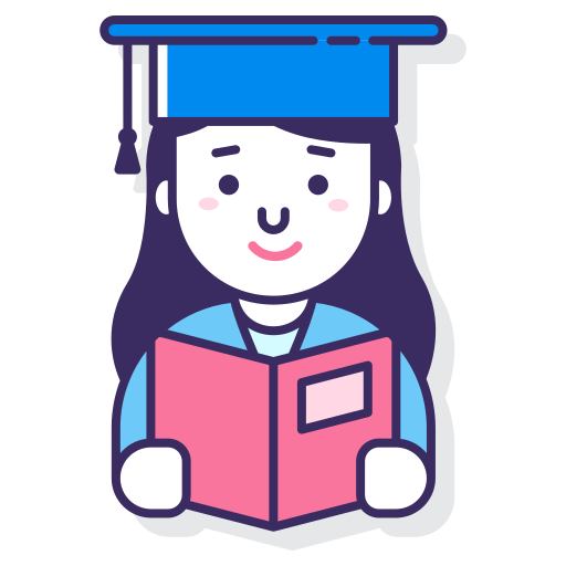 student Flaticons Lineal Color ikona