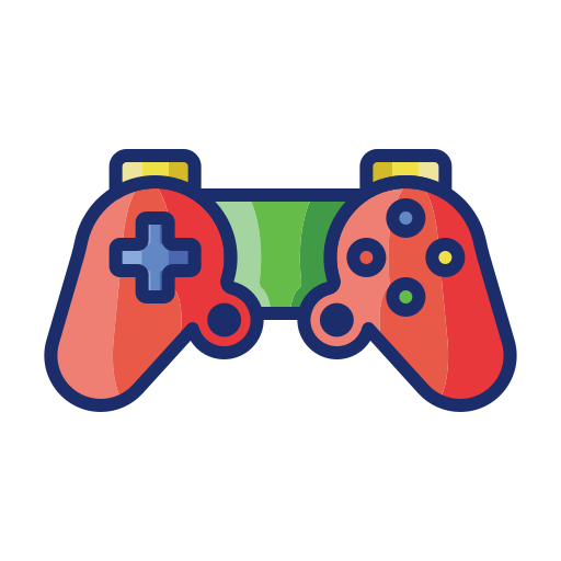 Gamepad Flaticons Lineal Color icon