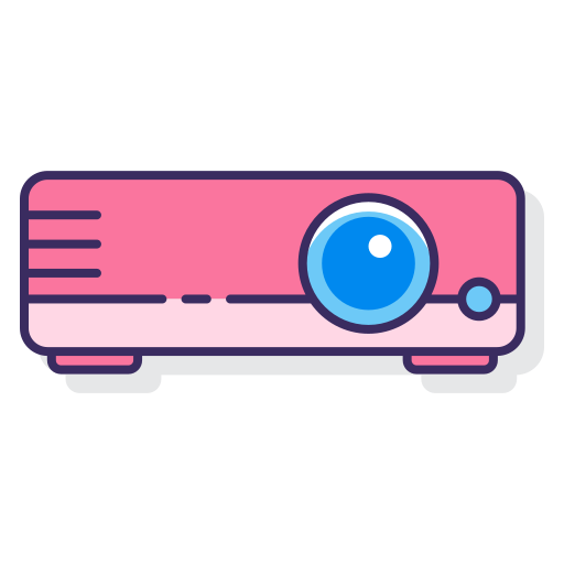 proyector Flaticons Lineal Color icono