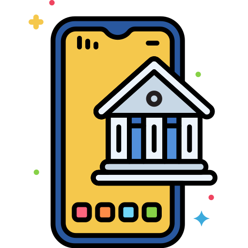 telefonbanking Flaticons Lineal Color icon