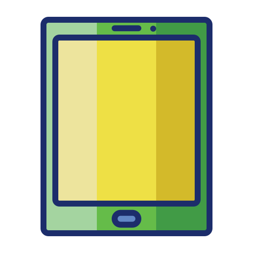 tablet Flaticons Lineal Color icoon