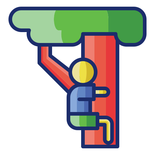 Tree climbing Flaticons Lineal Color icon