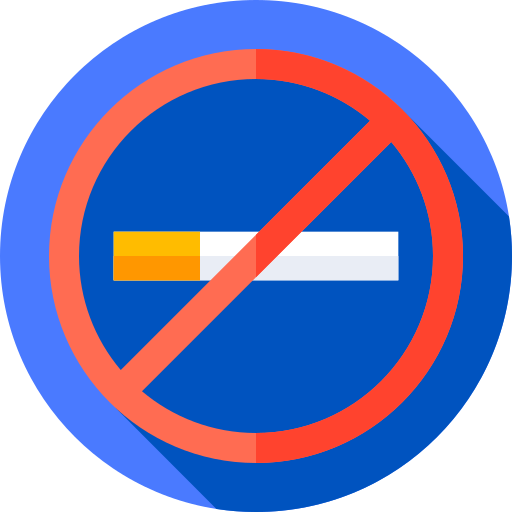 Не курить Flat Circular Flat иконка