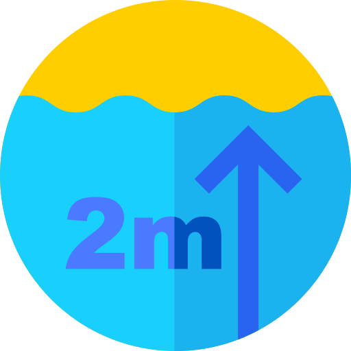 2m deep Flat Circular Flat icon