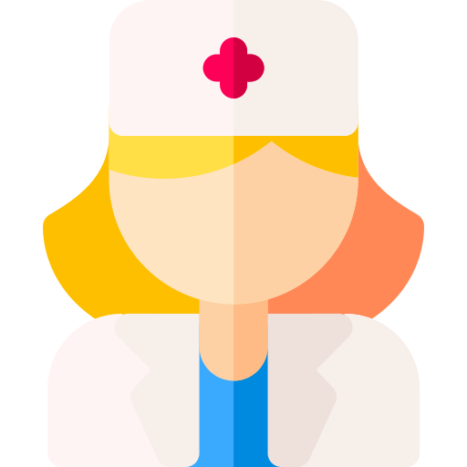 verpleegkundige Basic Rounded Flat icoon