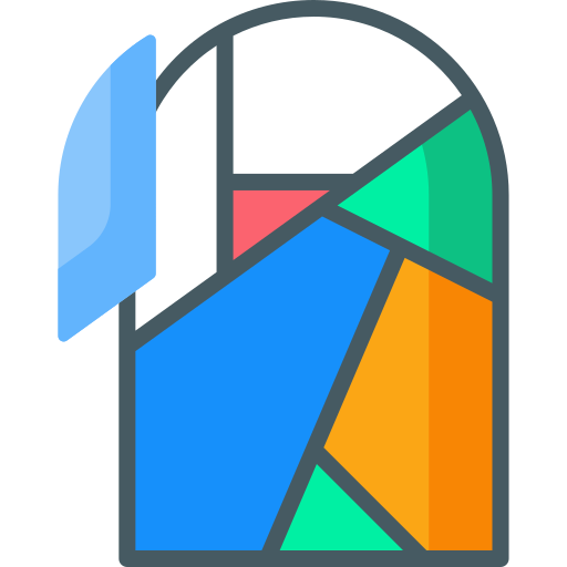 Stained glass window Special Flat icon