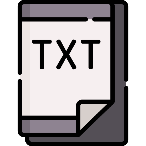 Txt file Special Lineal color icon