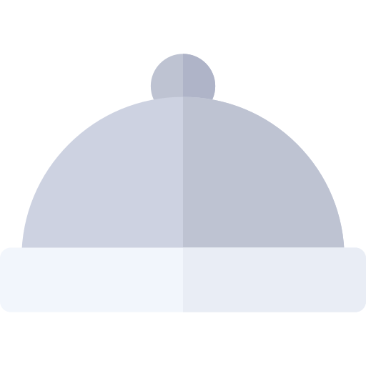 Bandeja de comida Basic Rounded Flat icono