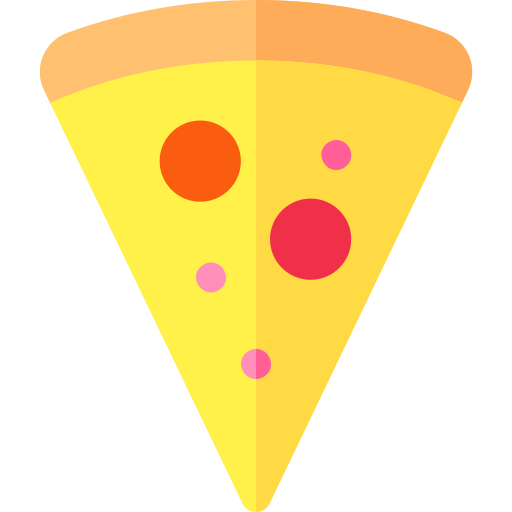 Fatia de pizza Basic Rounded Flat Ícone