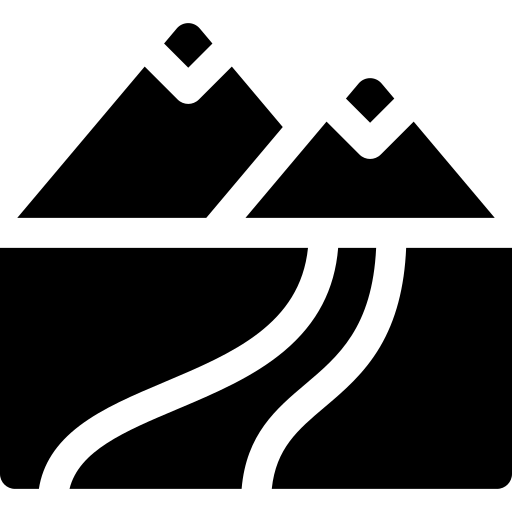 chemin Basic Rounded Filled Icône