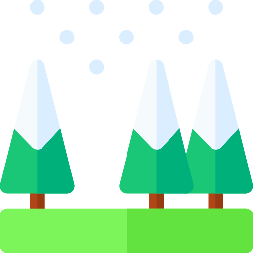 雪の多い Basic Rounded Flat icon