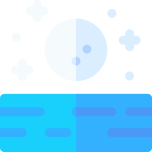 lune Basic Rounded Flat Icône