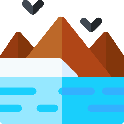 Mountains Basic Rounded Flat icon