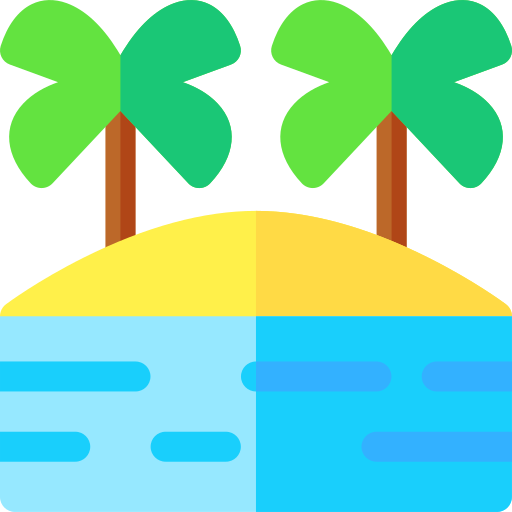Island Basic Rounded Flat icon