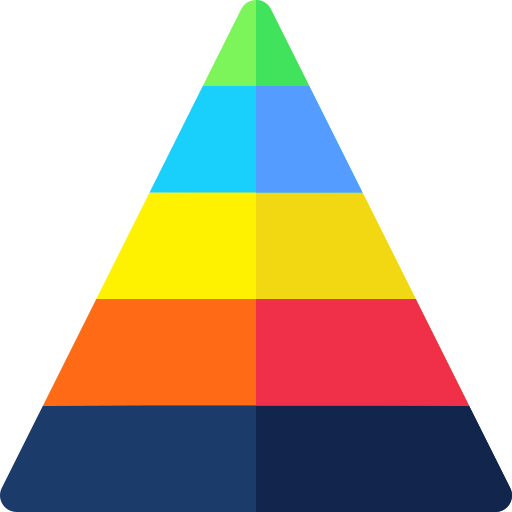 piramide Basic Rounded Flat icona