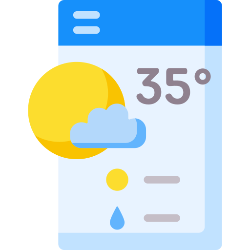 Weather app Special Flat icon