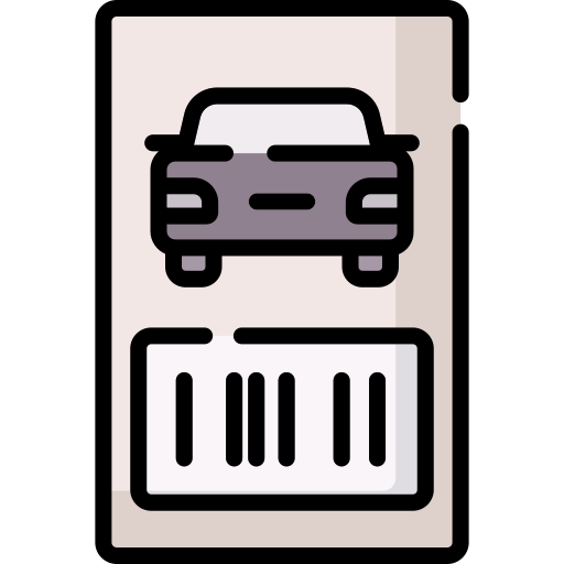 Ticket de parking Special Lineal color icono