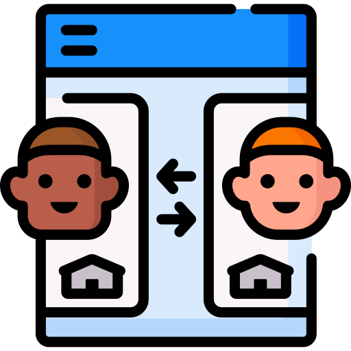 Home exchange Special Lineal color icon
