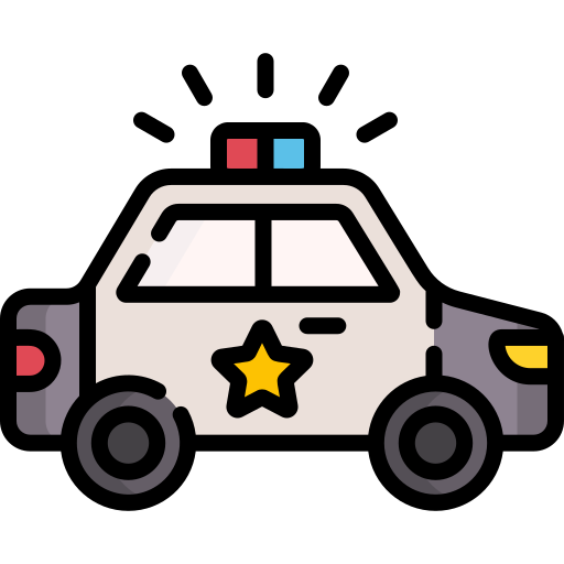 Police car Special Lineal color icon