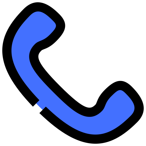 telefoongesprek Inipagistudio Blue icoon