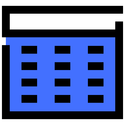 kalendarz Inipagistudio Blue ikona