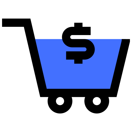 carrello della spesa Inipagistudio Blue icona