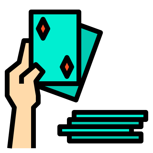 poker Payungkead Lineal Color ikona