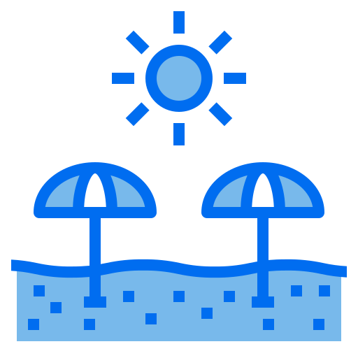 Beach umbrella Payungkead Blue icon