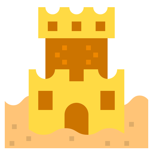 Castelo de areia Payungkead Flat Ícone
