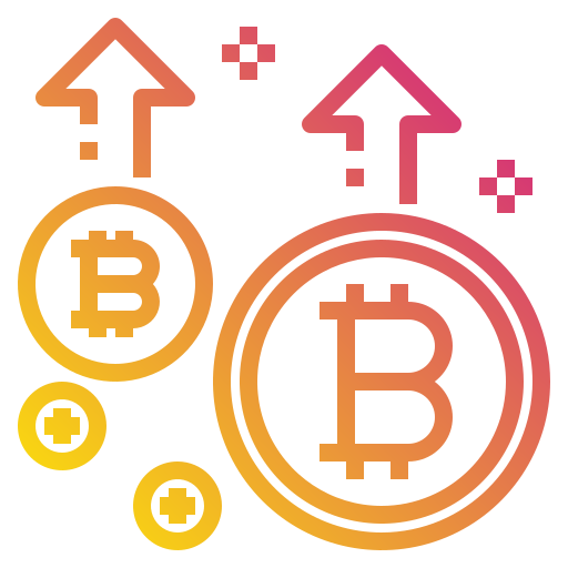 bitcoin Payungkead Gradient icon