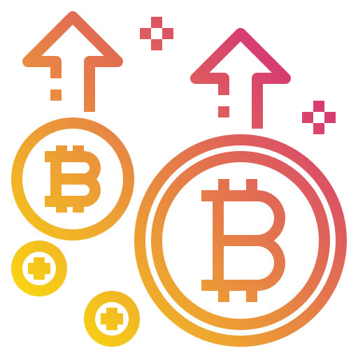 Bitcoin Payungkead Gradient icon