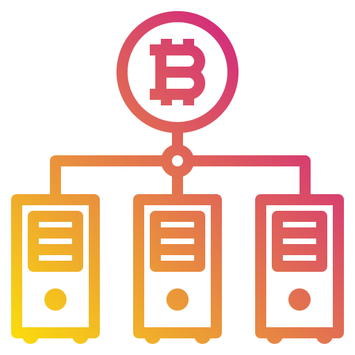 Bitcoin Payungkead Gradient icono