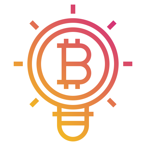 Bitcoin Payungkead Gradient icono