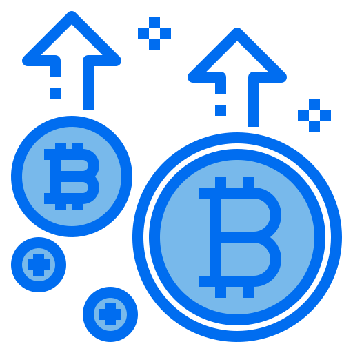 Bitcoin Payungkead Blue icon