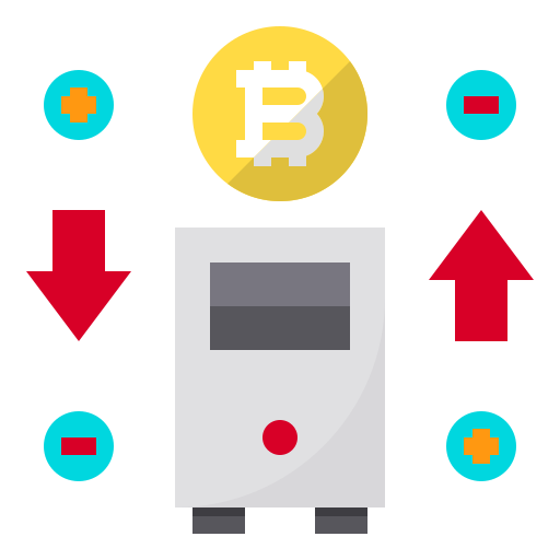 Bitcoin Payungkead Flat icono