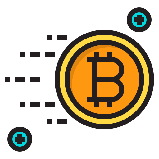 bitcoin Payungkead Lineal Color icon