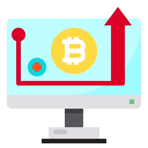 bitcoin Payungkead Flat icon