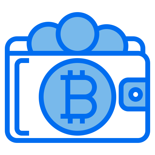 bitcoin Payungkead Blue icoon