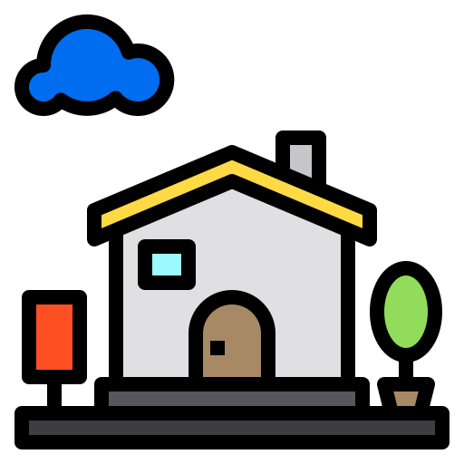 Casa Payungkead Lineal Color icono