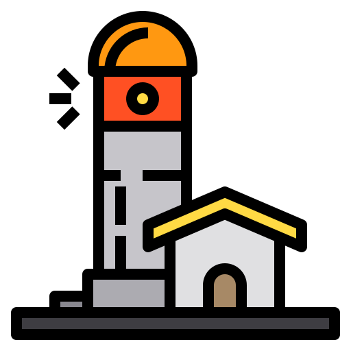 Lighthouse Payungkead Lineal Color icon
