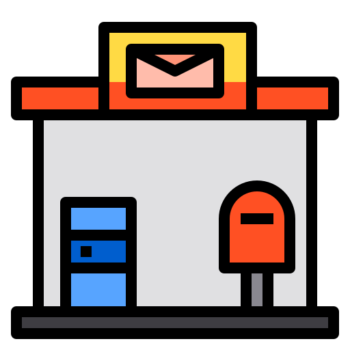Почтовое отделение Payungkead Lineal Color иконка
