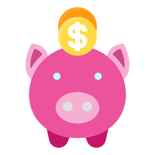 Piggy bank Payungkead Flat icon