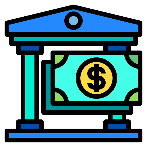 銀行 Payungkead Lineal Color icon