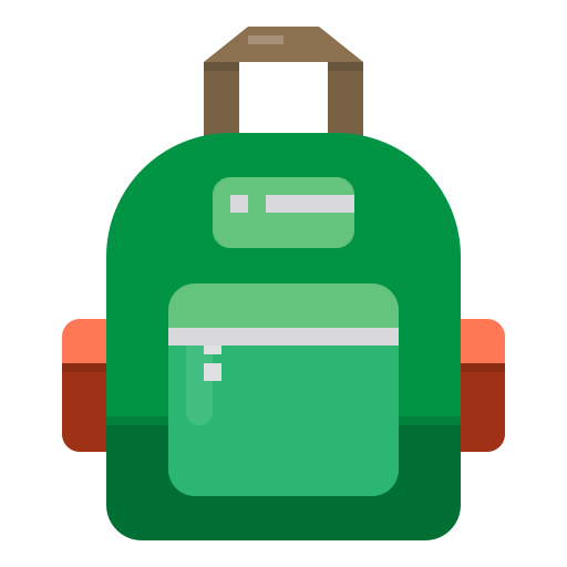 Backpack Payungkead Flat icon