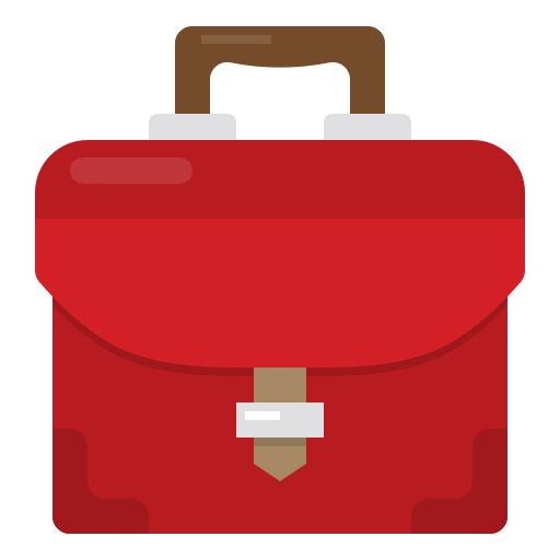 Briefcase Payungkead Flat icon